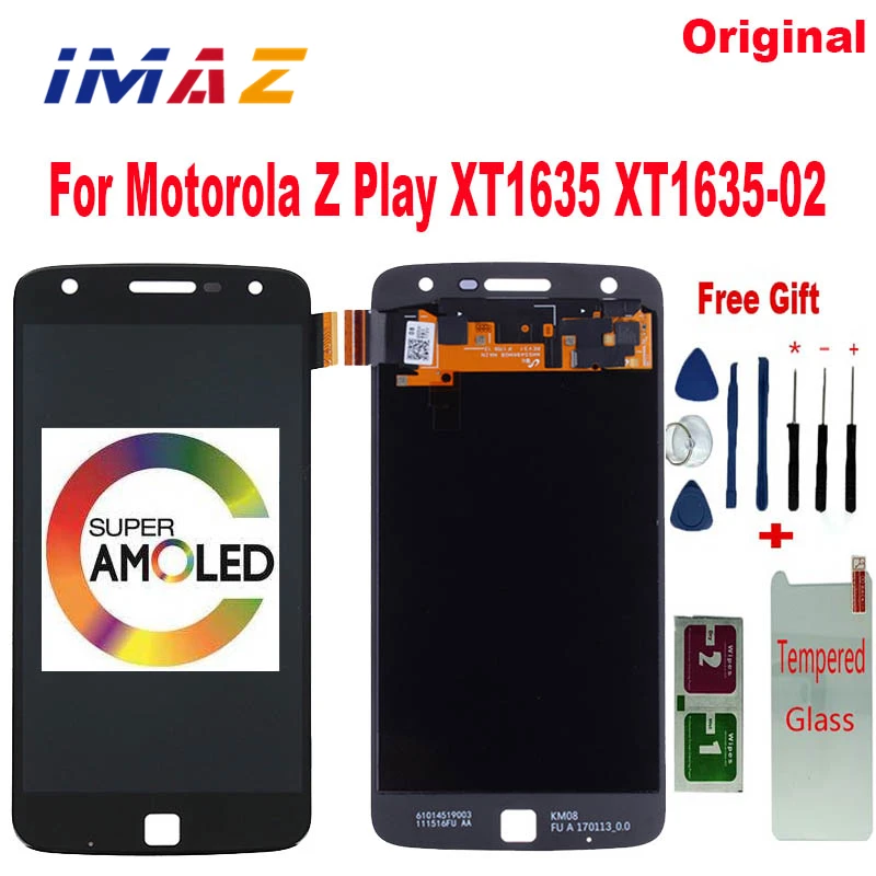 IMAZ 5.5&quot AMOLED Screen For Motorola Z Play LCD Display Moto XT1635 XT1635-02 Touch Panel Parts |