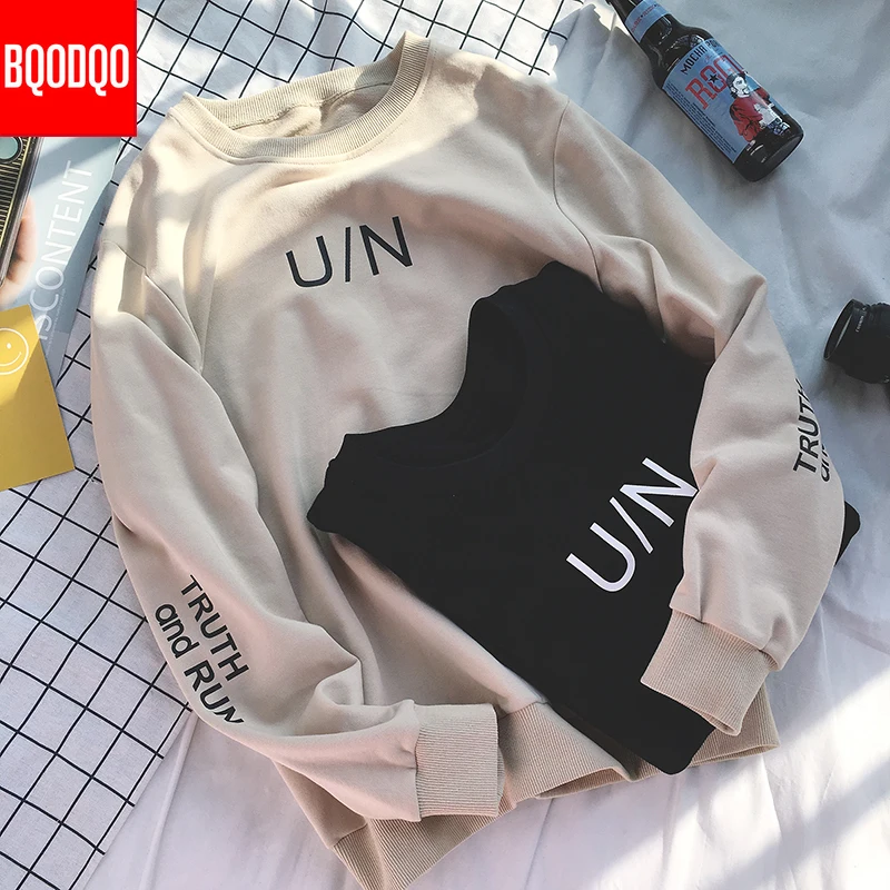 BQODQO черные толстовки с капюшоном уличная одежда для мужчин хип-хоп мультяшным