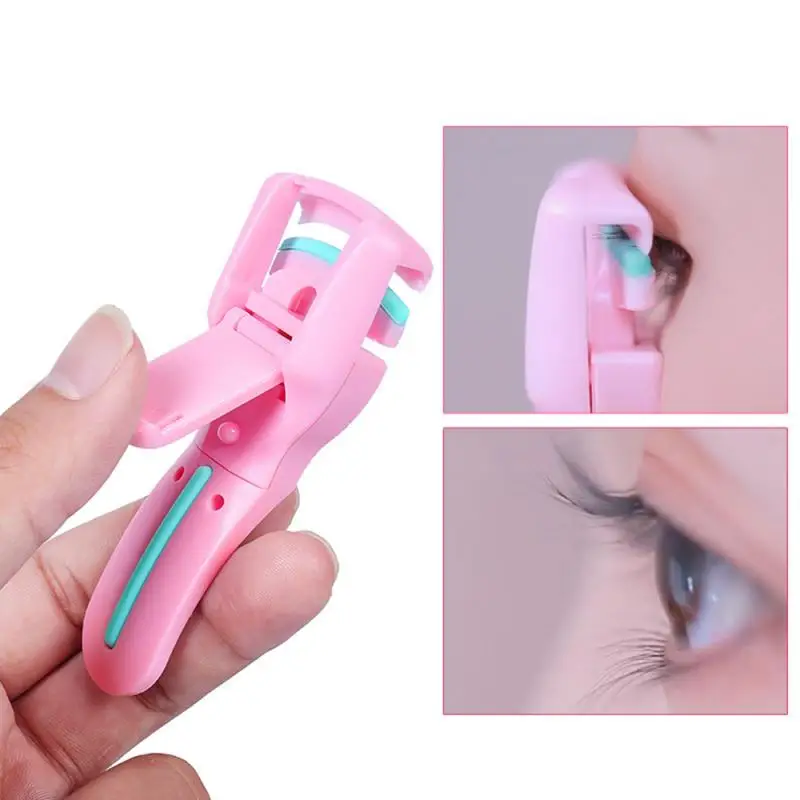 

2 Colors Mini Eyelash Curler Portable New Electric Heated Eyelash Curler Eye Lash Curling Comb Cosmetic Eye Beauty Tool Hot Sale