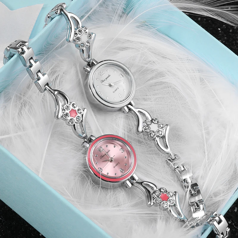 Часы наручные женские с уникальным браслетом брендовые модные черные часы из