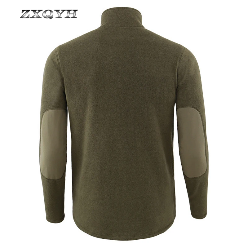 Зимние флисовые Футболки с длинным рукавом теплые футболки подкладкой для пеших