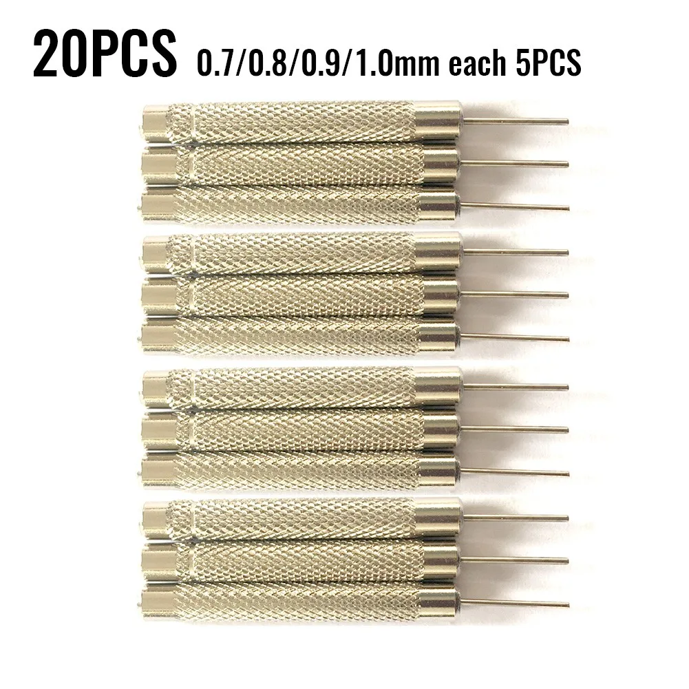 

20PCS Thimble Carbon Steel Care Cleaning Drift Gun Gunsmith Pin Punch Set Watch Repair Tool Belt Remover Thimble Adjustment Watc