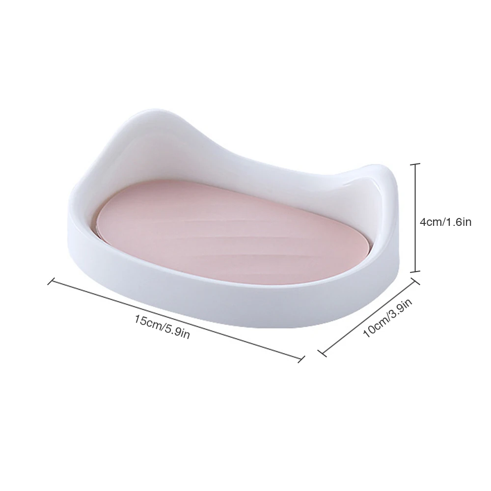 

1PC Cat Soap Box Suction Cup Wall-Mounted Soap Holder Kitchen Tools Bathroom Accessories Storage Basket Soap Box Stand