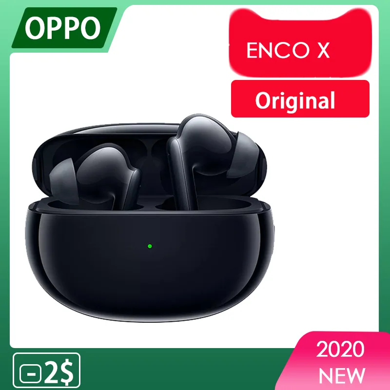 

Оригинальные беспроводные наушники OPPO Enco X TWS Bluetooth 5,2, наушники-вкладыши с активным шумоподавлением для OPPO Reno 4 Pro SE мобильный телефон
