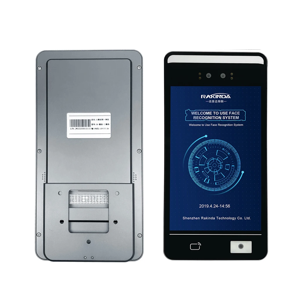 Автоматический Бесконтактный ИИ терминал распознавания лица с QR ридером