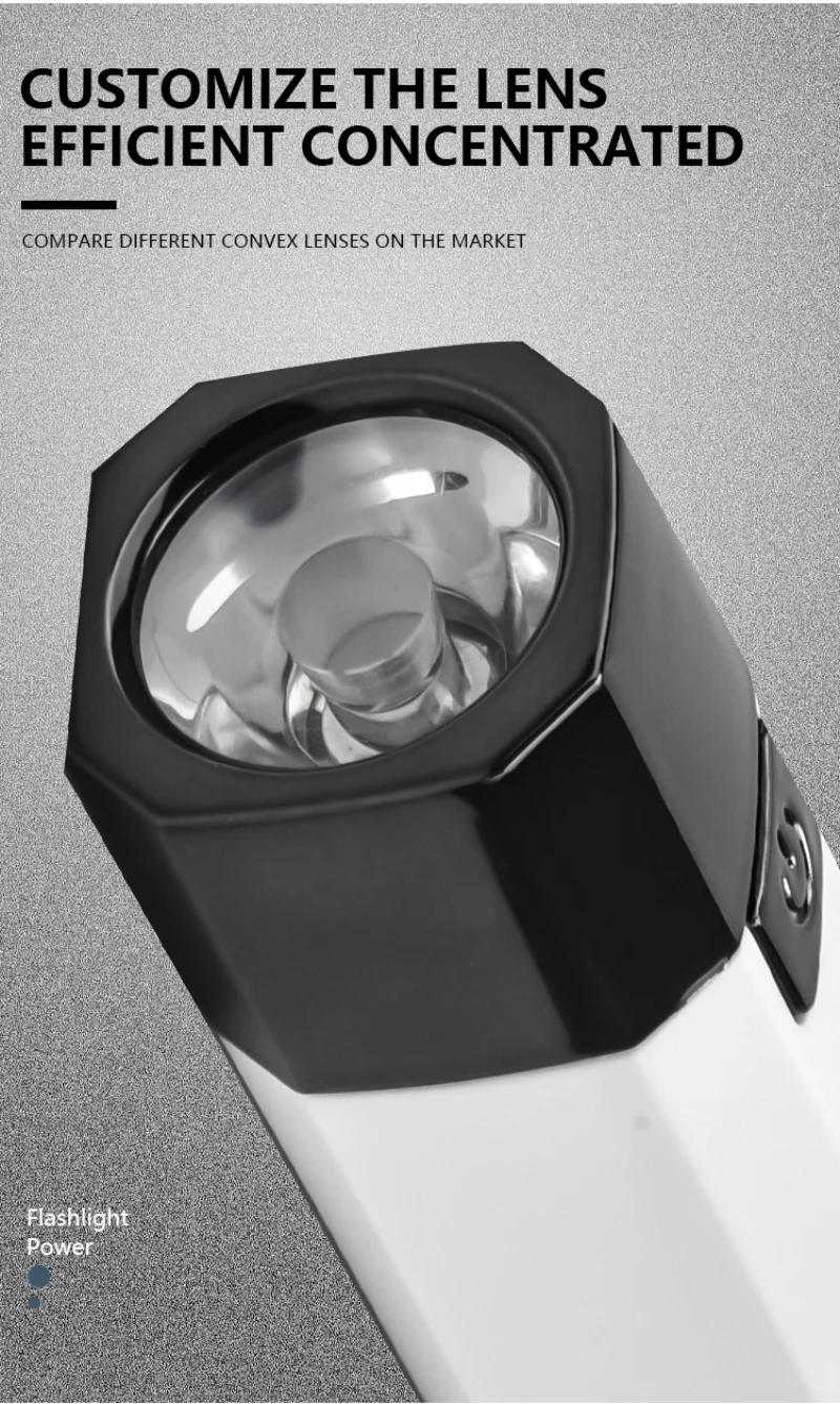 

Portable Mini Flashlight Multi-function High Spotlight Flashlight USB INPUT/OUTPUT Outdoor Home Riding At Night