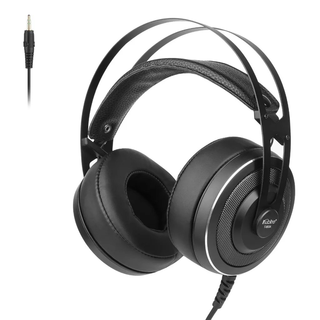 Проводные Игровые наушники с объемным звуком T803A с микрофоном, проводные наушники, игровая гарнитура, музыка