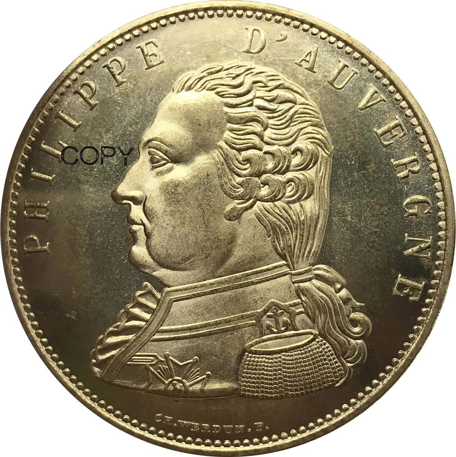 

Медные реплики монет Франции 5 франков 1815 года
