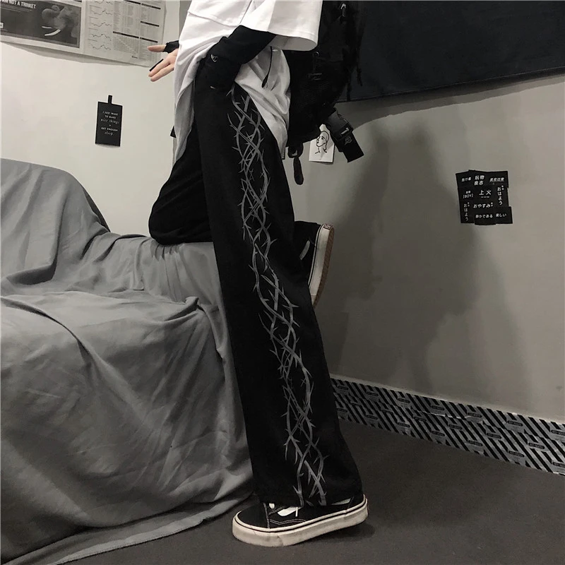 Брюки женские в стиле панк/готика