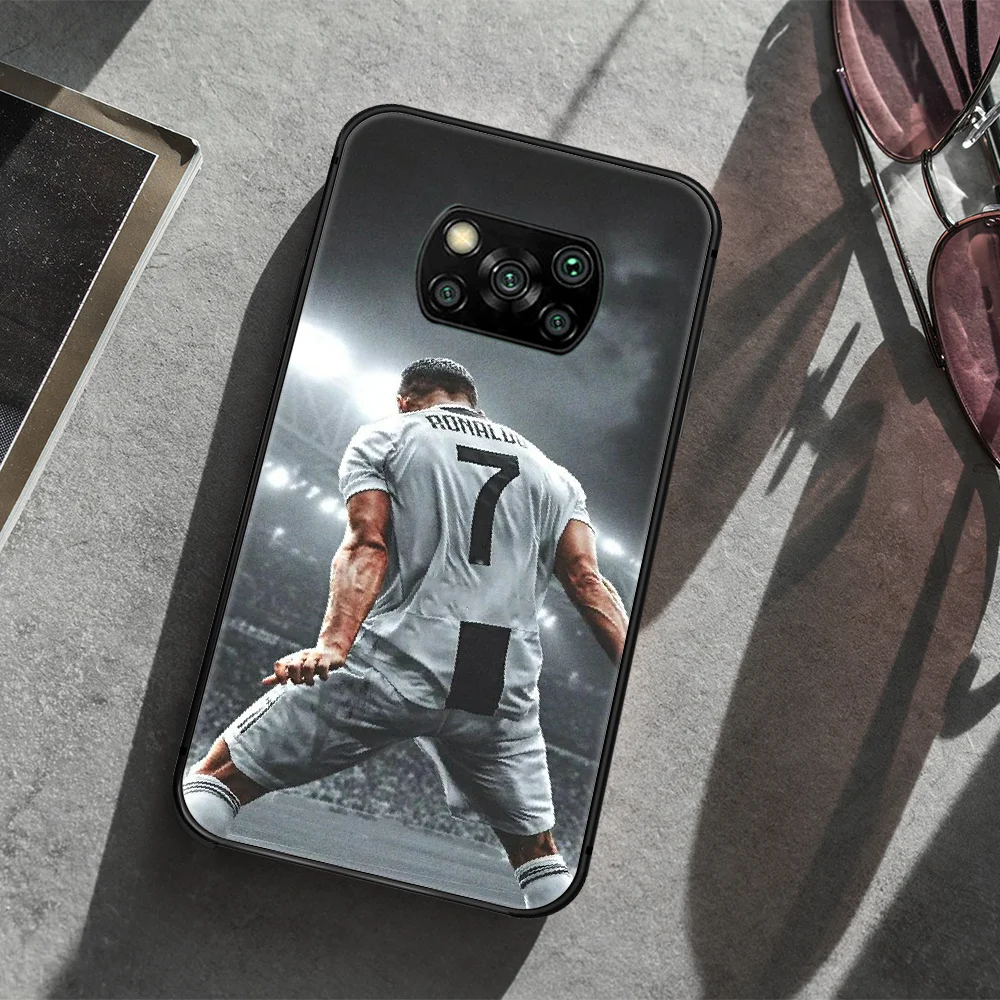 

Ronaldo Football superstar CR7 Phone case Cover Hull For Xiaomi Mi A2 A3 8 9 9T Note 10 Se Lite Pro black Waterproof Pretty
