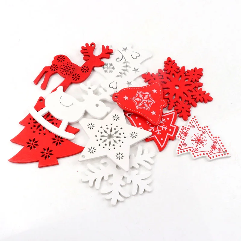 

5 шт./лот, разноцветный стиль, креативное дерево, рождественские деревянные подвески, украшения, подарок для детей, украшение для рождественской елки, Рождественская вечеринка