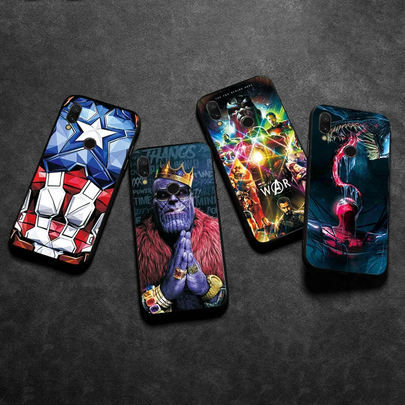 Популярные сумки для телефонов Xiaomi Redmi S2 чехол RedmiS2 черный из ТПУ Thanos бампер S 2 |