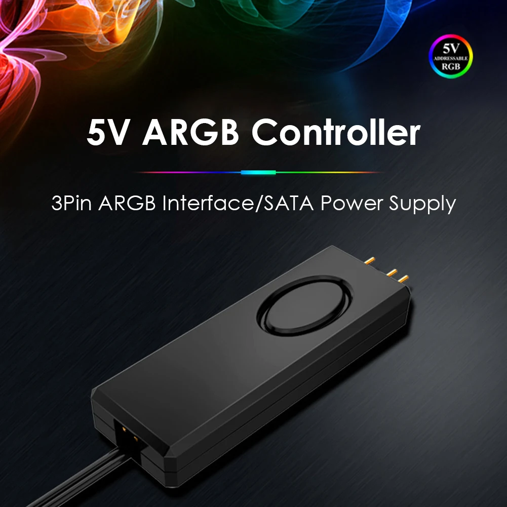 Для настольного компьютера чехол ARGB контроллер 5V 3Pin SATA Pin источник питания