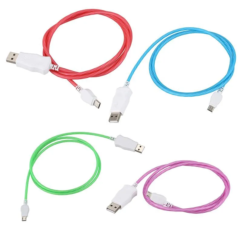 Светящийся светодиодный USB кабель для зарядного устройства Huawei P30 Pro P20 Lite Honor 20 V20