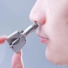 Профессиональный триммер для носа для мужчин, триммер для волос в носу из нержавеющей стали, ручной моющийся триммер, триммер для волос в носу, бритва для носа