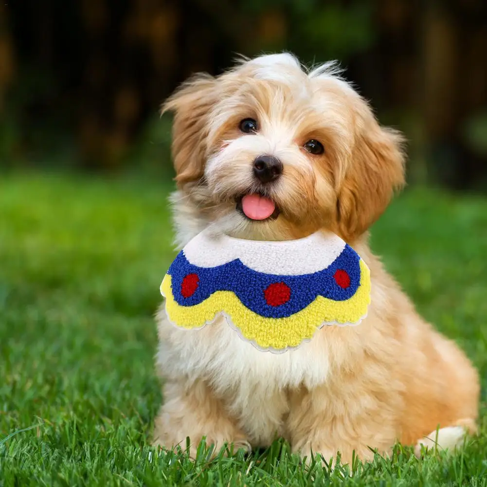 Лидер продаж слюнявчик для домашних животных ошейник собак кружевная шаль