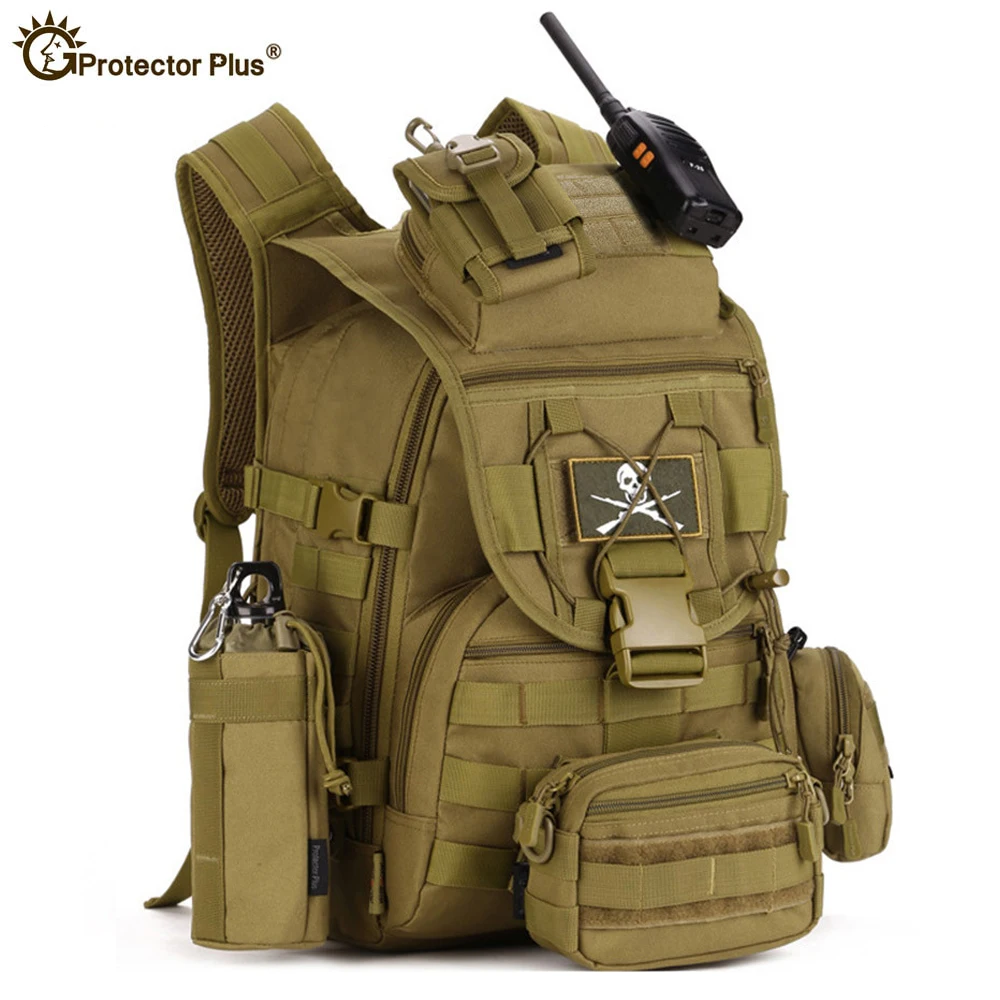 Военный Тактический штурмовый рюкзак 40 л водонепроницаемая армейская Сумка Molle