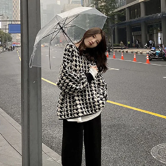 

2021 sets new sweater plover case easy leisure fashion students joker gentle wind turtleneck sweater