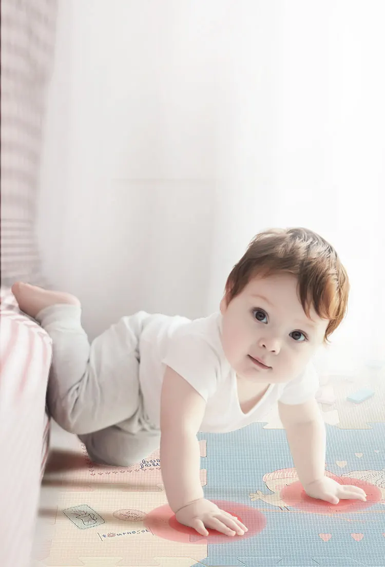 BabyGo 9 шт. детские головоломки игровой коврик XPE пены водонепроницаемый 82*82*2 см утолщенный детский ползающий коврик для гостиной активности напольный коврик
