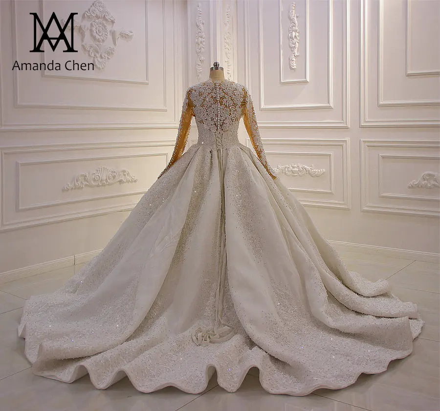 Роскошное Свадебное платье с жемчугом ручной работы brautkleid 2020|Свадебные платья| |