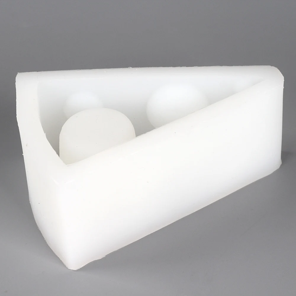 Silicone Mold for Cement Candle Holders Concrete Succulent Planter Mould Cheese Shape Craft Decorations | Дом и сад