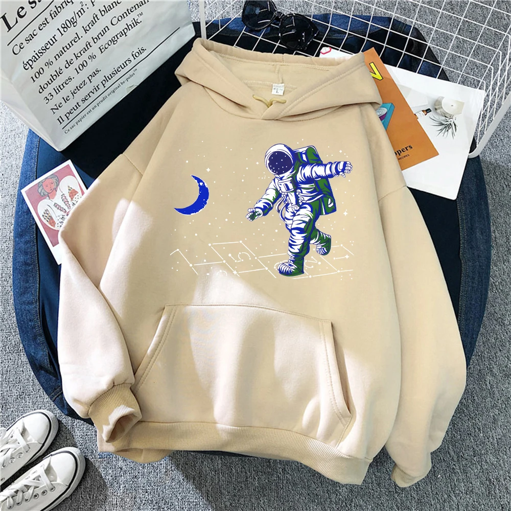 

Space Hero Print Female Hip Hop Sweatshirt Retro Sweahoodies Fashion 2021 High Quality HoodieFleece O-Neck Womans Hoodies