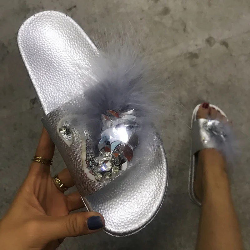 Тапочки женская домашняя обувь для дома с рисунком меховая всей семьи