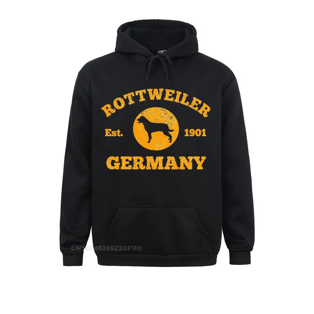 Rottweiler Dog Est 1901 In Germany Men's Sweater Vintage Rotty Rottweiler Owners Lovers Hoodie Cotton Wholesale Camisas Hombre