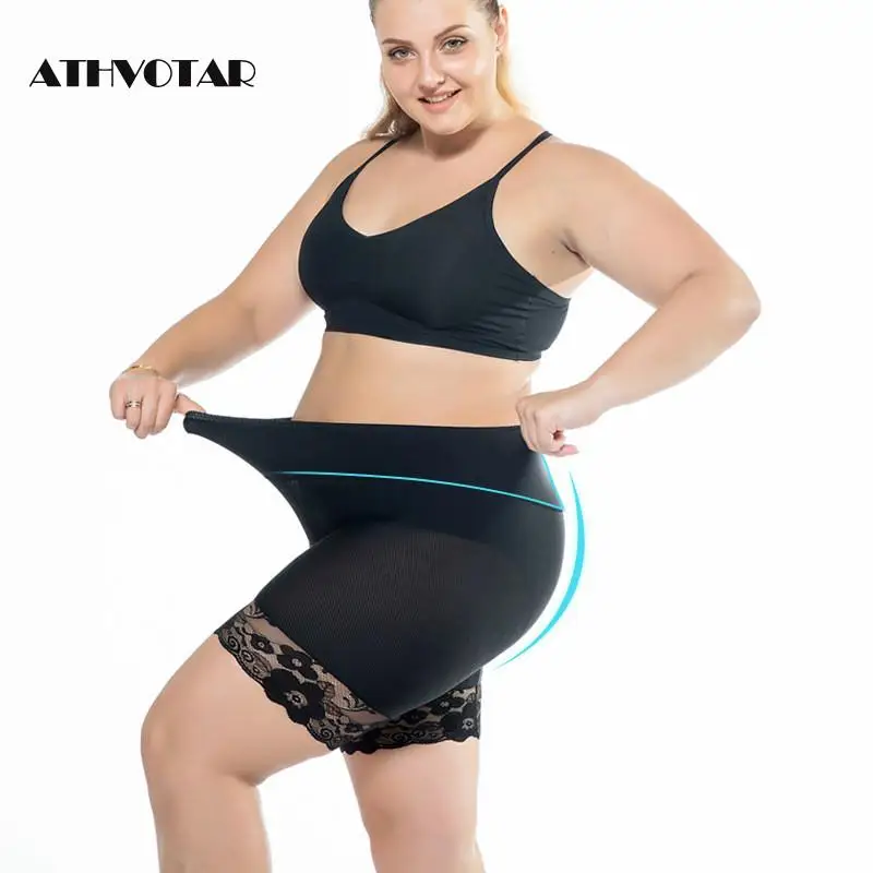 ATHVOTAR 3XL размера плюс шорты безопасности штаны Для женщин Бесшовные под юбку анти