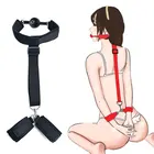 Эротические игрушки для женщин, для пар, без вибратора, для точки G, наручники и фиксаторы на лодыжку, шлюха кляп для рта, БДСМ, веревка для связывания, секс-шоп
