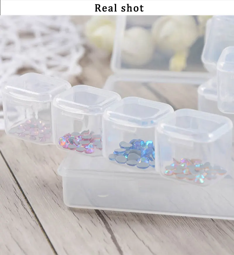 Наборы алмазной живописи 28 слотов пластиковая коробка для хранения инструменты