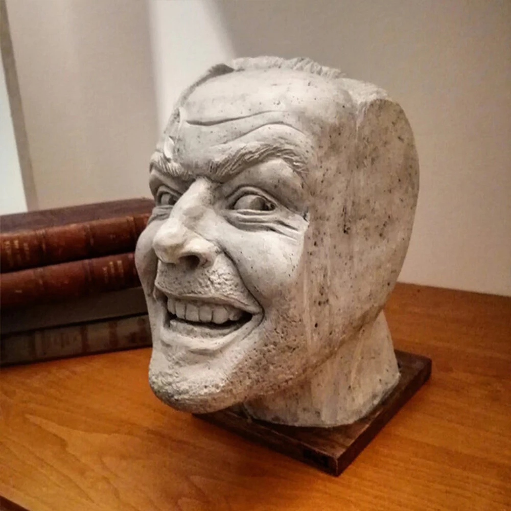 

Sculpture Of The Shining Bookend Library Heres Johnny Sculpture Resin Desktop Ornament Book Shelf MOWA889