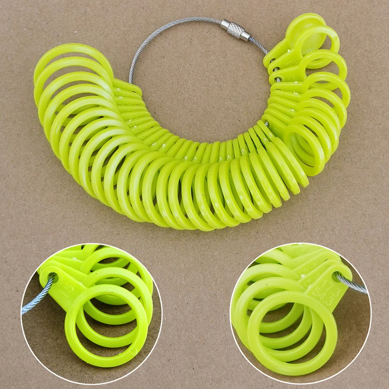 

Plastic Ring Jewelry Finger Size Measuring Tool Detachable Ring Size Ring Measuring Jewelry Equipment