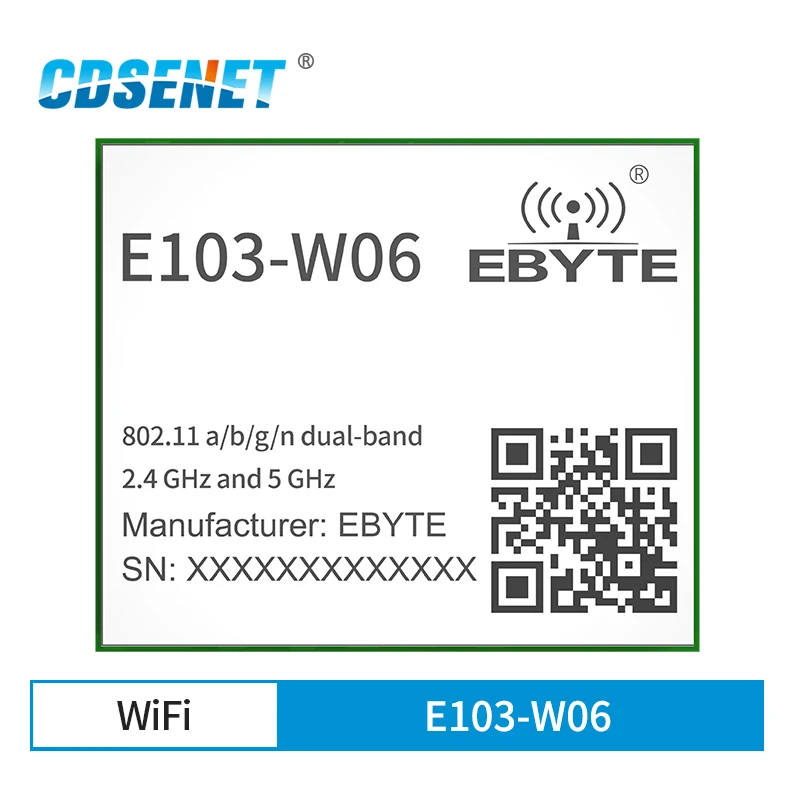 

CC3235 2.4GHz/5.8GHz Wireless WIFI Serial Port Module 18dBm AP STA Wi-Fi Direct CDSENET E103-W06 TCP/UDP Transceiver