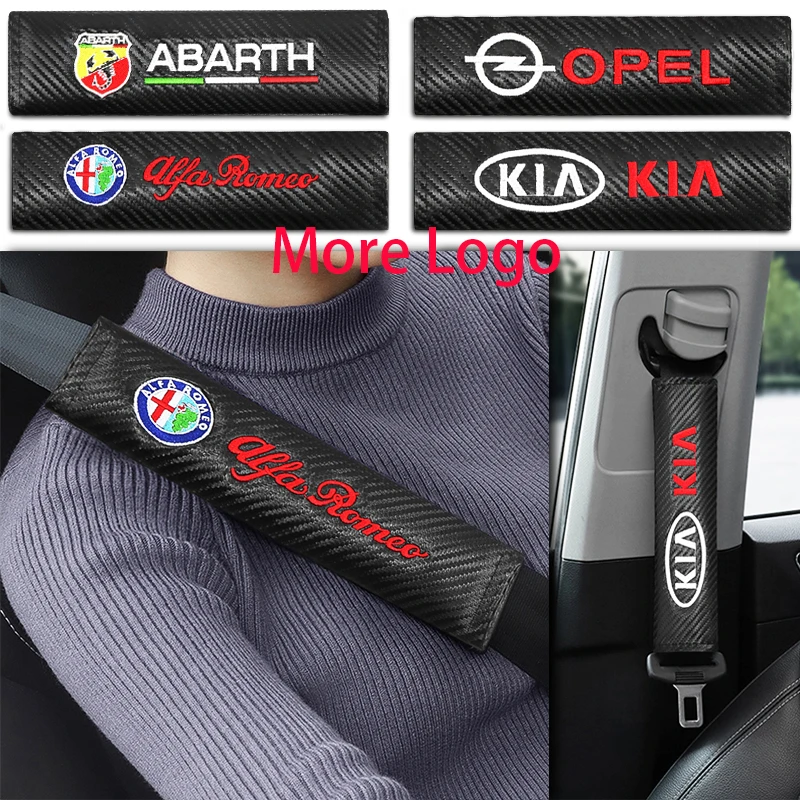 

1/2pcs Car Seat Belt Shoulder Pads Cover For Mercedes Benz AMG CLK CLA GLK GLE GLC A B C E S class A180 W212 C200 C300 Styling