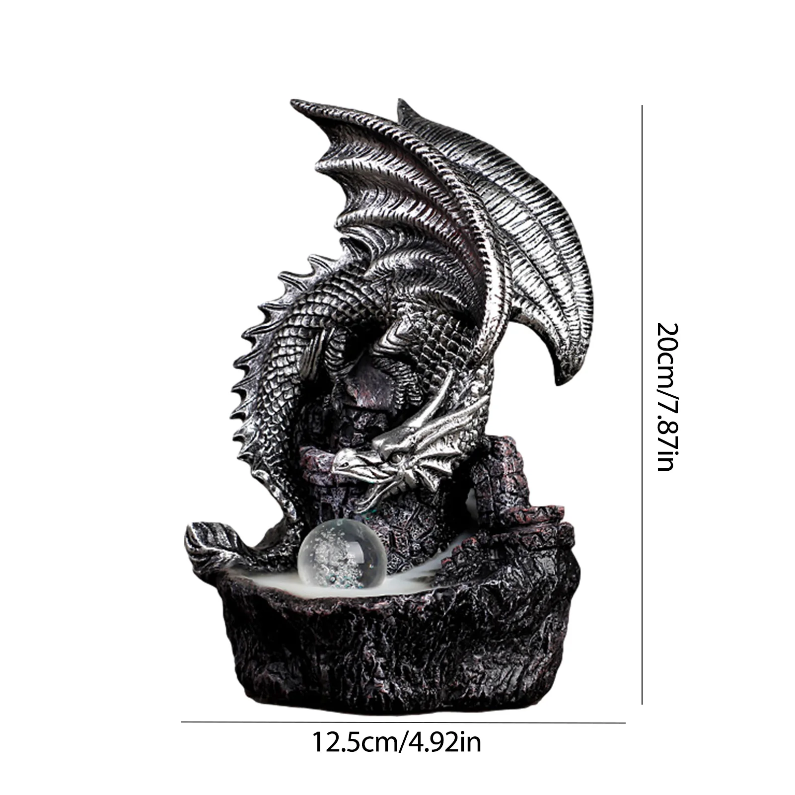 

Backflow Incense Burner Luminous Dragon Incense Holder Decoration Backflow Incense Burner Luminous Dragon Incense Holder