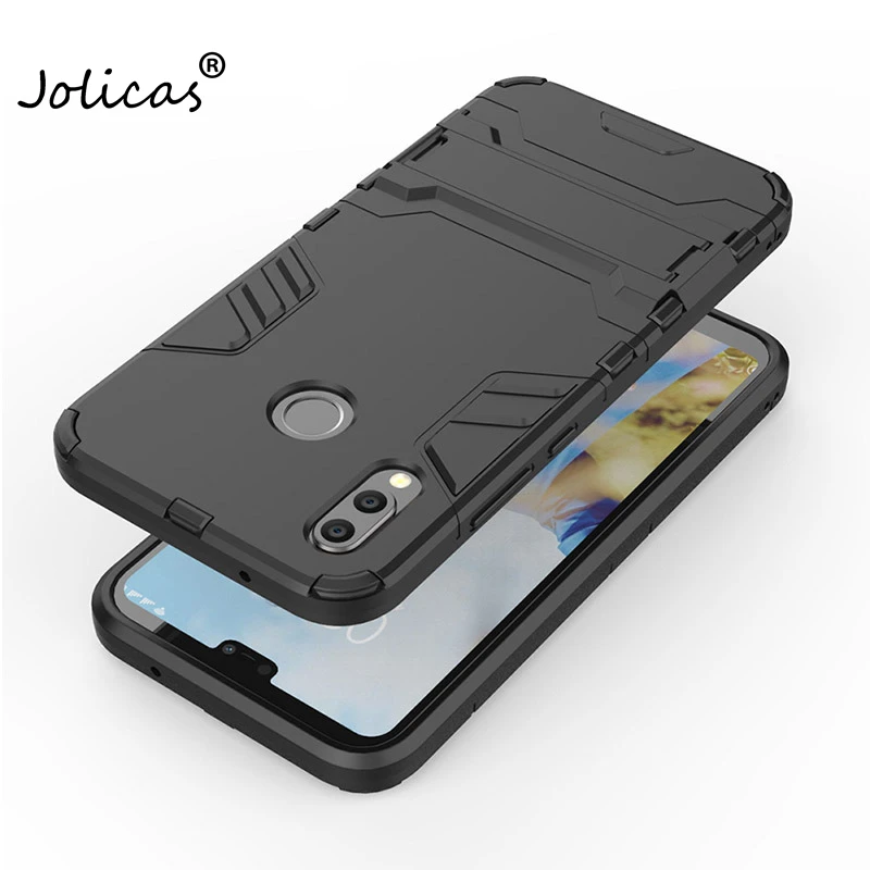 2018 новый телефон чехол для huawei P20 lite Броня Жесткий Kickstand задняя крышка P20lite Coque 4 ГБ