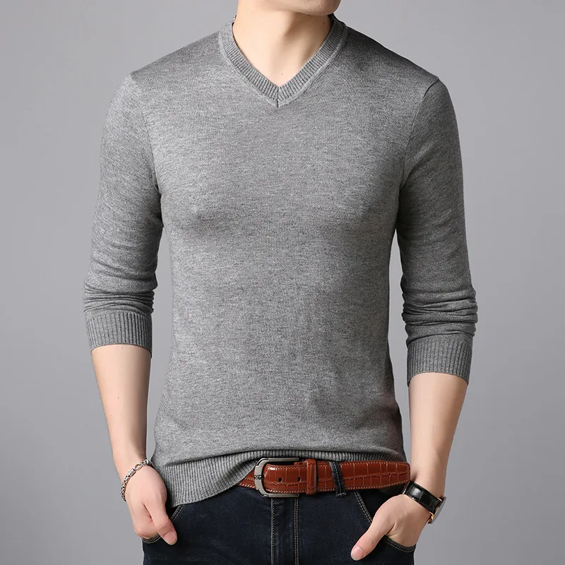 

Autumn Men's Slim Sweaters Male Thin Solid Casual Knitting Shirts Men Fat Slim Brand Sweater Clothing Pullovers M-4XL