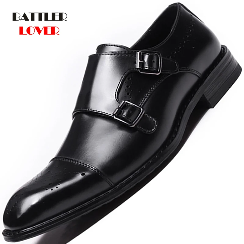 

Genuine Cow Leather Wedding Shoes For Men 2021 High Quality Classic Elegant Luxury Design Dress Shoes Male Formal Business Shoes