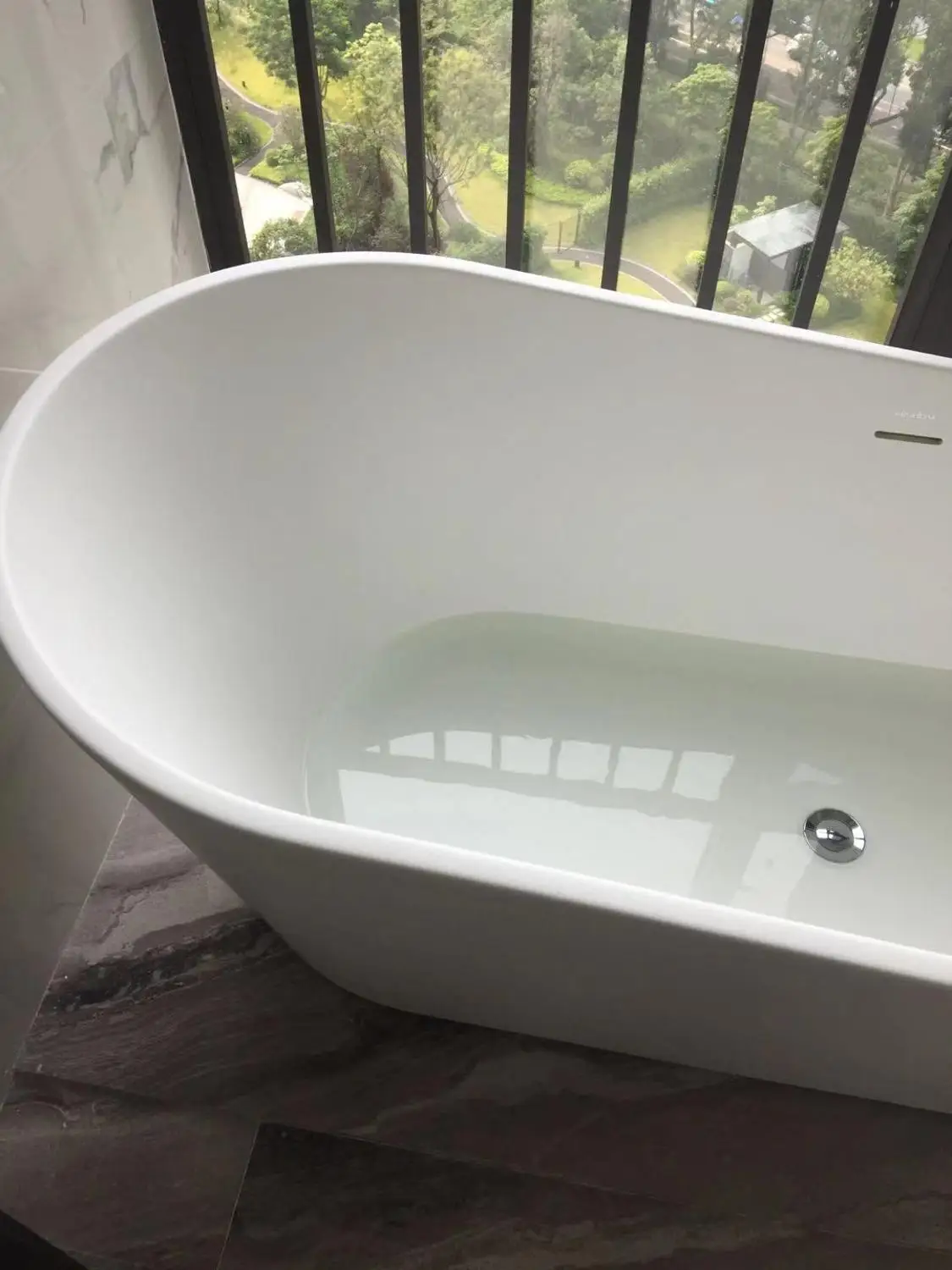 Акриловая Матовая Белая бесшовная Ванна 1650 в форме слайпа с сертификатом CUPC