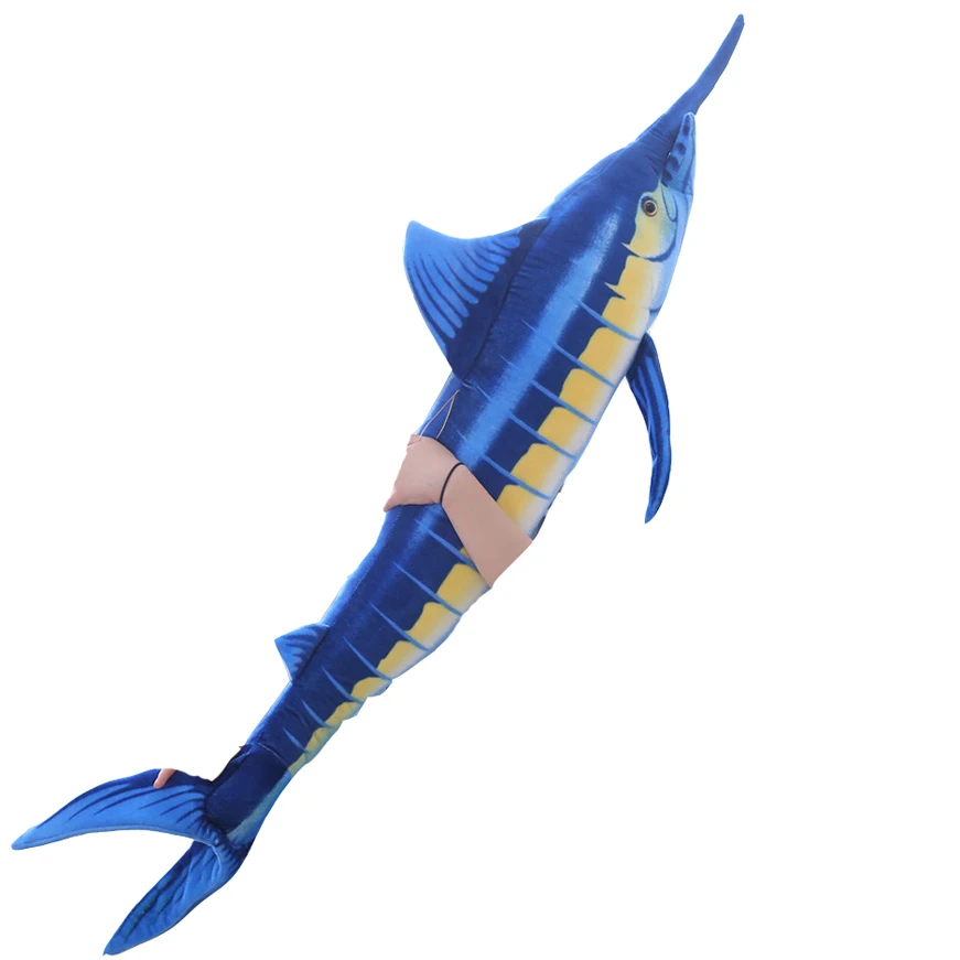 New Blue Fish Stuffed Plush Toys Cartoon Children Kid Christmas Birthday Gift