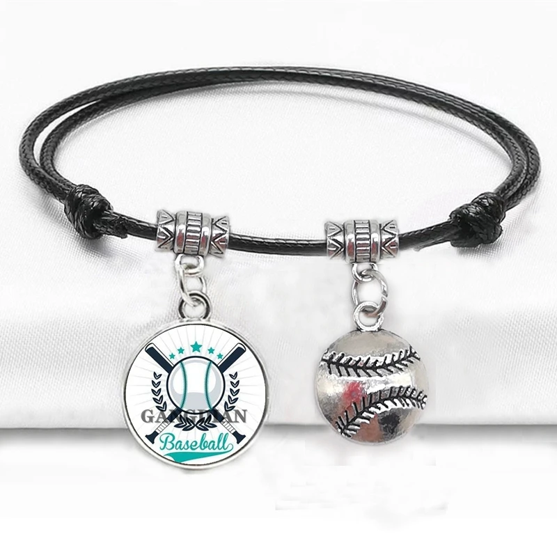 Модные спортивные мячи серии Стеклянный кабошон Баскетбол Футбол Бейсбол Черная