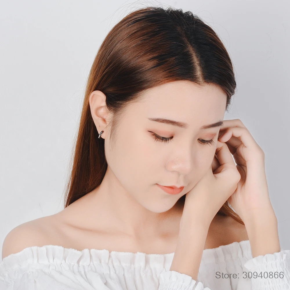 925 Sterling Silver Heart Hoop Earring Golden Bridesmaid Ear Buckle Wholesale Price | Украшения и аксессуары