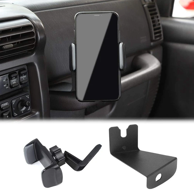 Multi-Functional Phone Holder Radio Walkie Talkie Mount Bracket for 1997-2006 Jeep Wrangler TJ 2 in 1 Bolt-On Stand Bra | Автомобили и