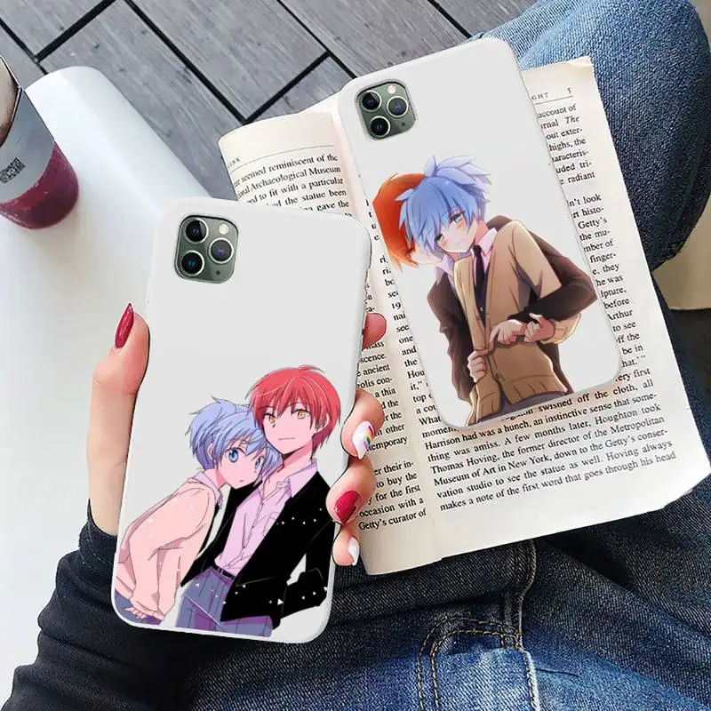 

Assassination Classroom Phone Case Candy Color for iPhone 6 6S 7 8 11 12 XS X SE 2020 XR mini pro Plus MAX mobile bags