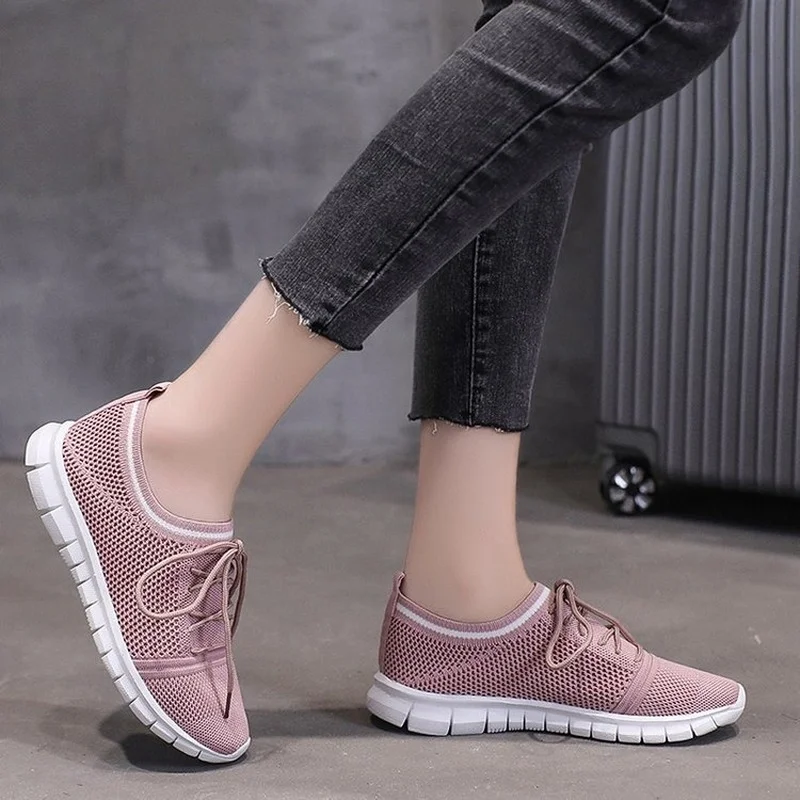 Модные Универсальные простые и удобные женские кроссовки на плоской подошве