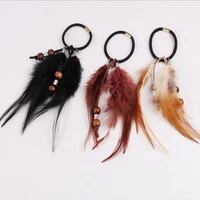 handmade hippie hair extensions with feather rope comb headdress diy accessories for women gifts valentines day present