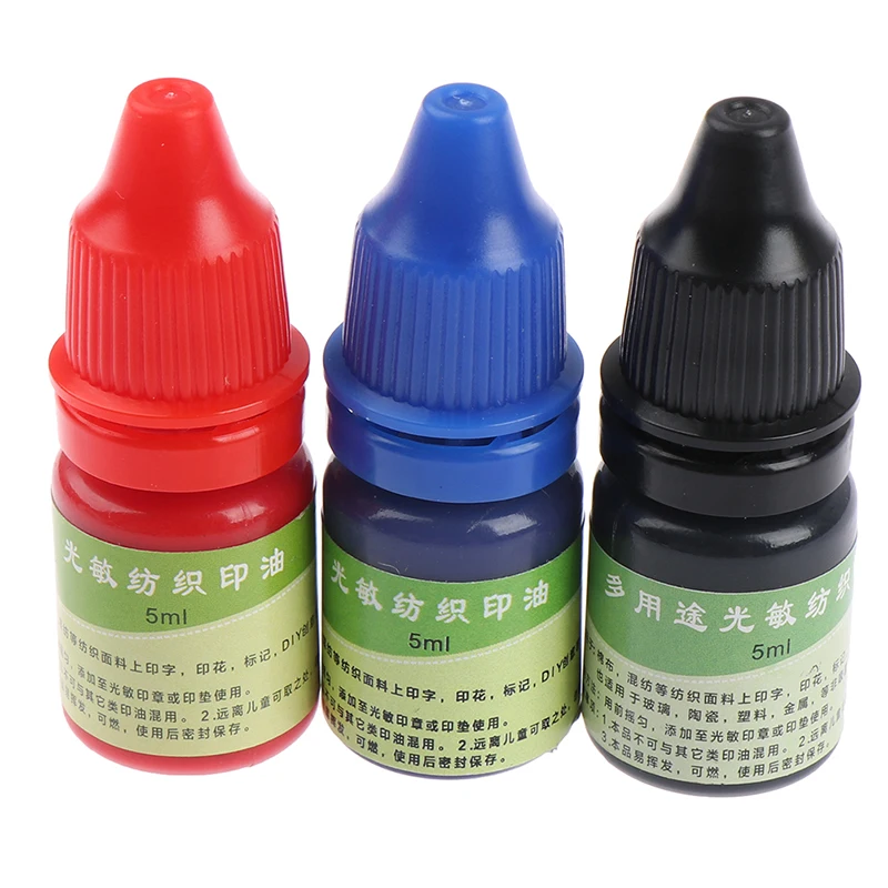 

1pcs 5ml Children Name Stamp Printing On Clothing Wash Not Fade Ink Textile Clothes Waterproof Ink Special Ink For Students