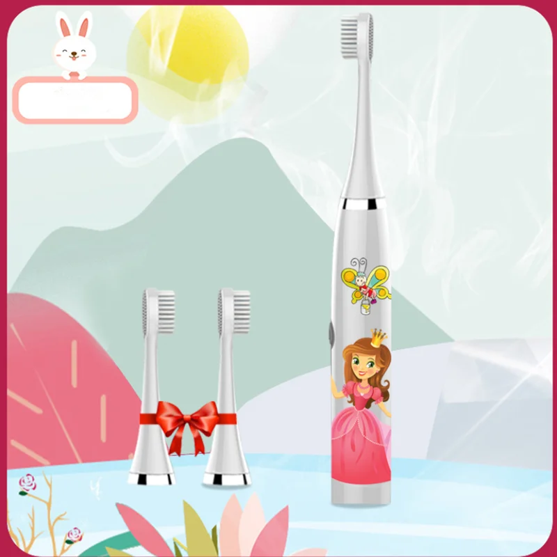 2020 электрическая зубная щетка для детей мультяшная Детская массажная