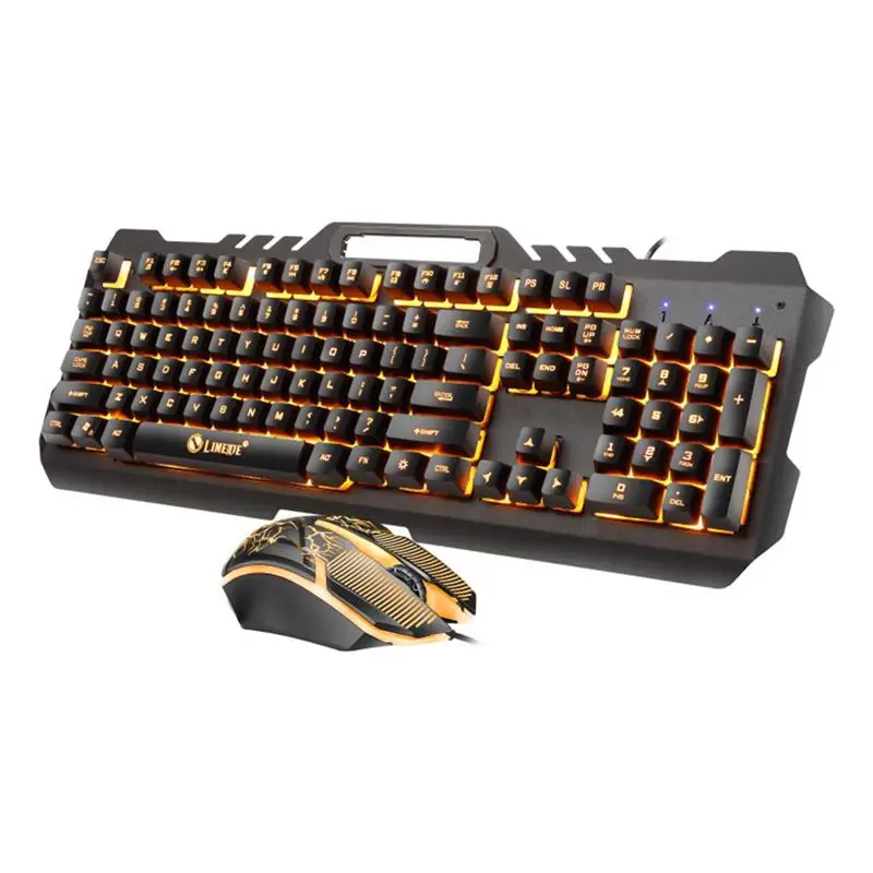 

1 Set Gaming Keyboard RGB Backlit USB Electronic Mouse Computer Gaming Supply